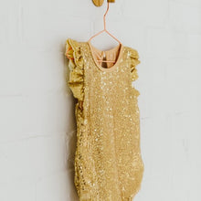 Load image into Gallery viewer, Hollywood Romper - Gold Sequin
