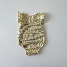 Load image into Gallery viewer, Hollywood Romper - Gold Sequin
