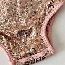 Load image into Gallery viewer, Hollywood Romper - Rose Gold Sequin

