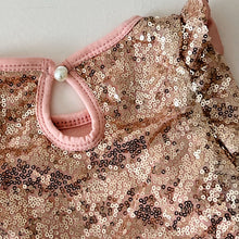 Load image into Gallery viewer, Hollywood Romper - Rose Gold Sequin
