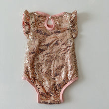Load image into Gallery viewer, Hollywood Romper - Rose Gold Sequin
