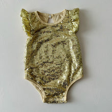 Load image into Gallery viewer, Hollywood Romper - Gold Sequin
